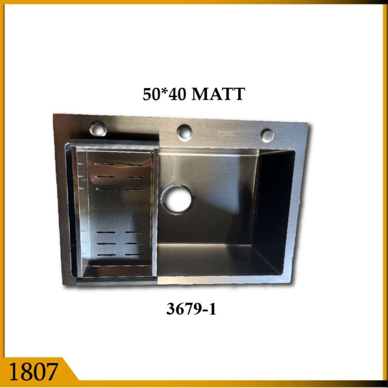 KITCHEN SINK HAND MADE 50*40 MATT (1807)